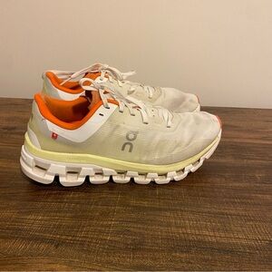 On Running Women's Cloudtec Sneakers in White and Orange